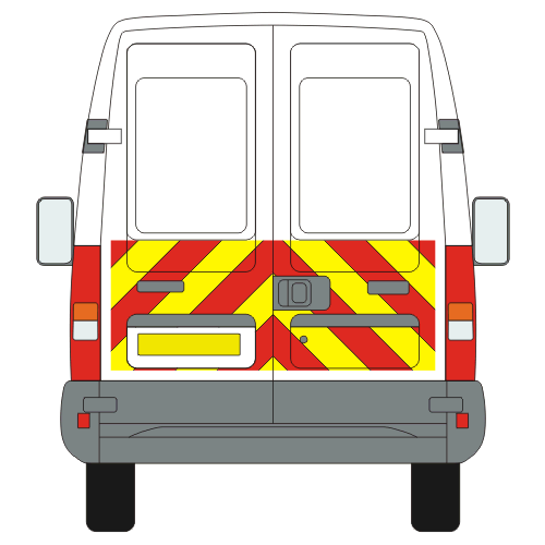 Iveco Daily Medium Roof Chevron Kit (1999)