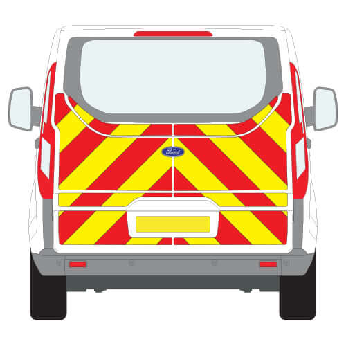 A FORD Transit Custom Tailgate (2013 ) Chevron Kit in a  Flooded Engineering material grade (Half Kit)  from the Chevron Warehouse