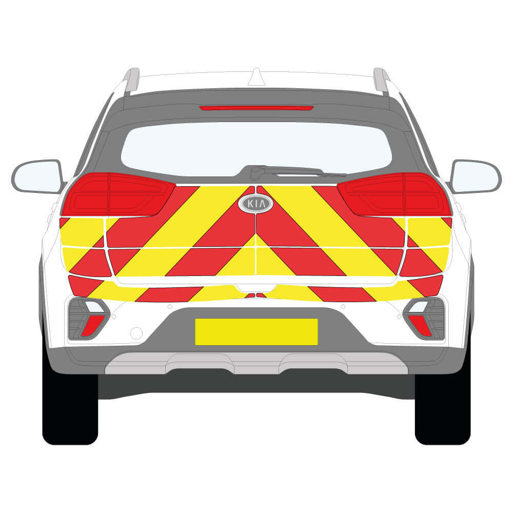 A KIA Niro (2019 ) Chevron Kit in a  Planked Prismatic material grade (Full Kit)  from the Chevron Warehouse