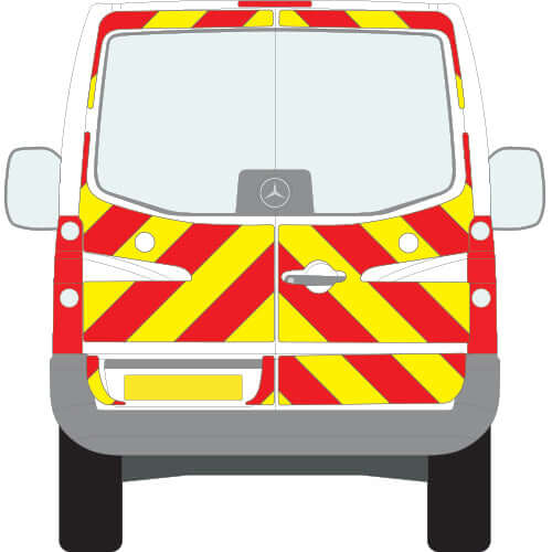 A MERCEDES Sprinter (2006 ) Chevron Kit in a  Flooded Prismatic material grade (No Windows)  from the Chevron Warehouse