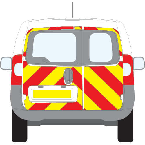 A PEUGEOT Bipper (2008 ) Chevron Kit in a  Flooded Prismatic material grade (No Windows)  from the Chevron Warehouse