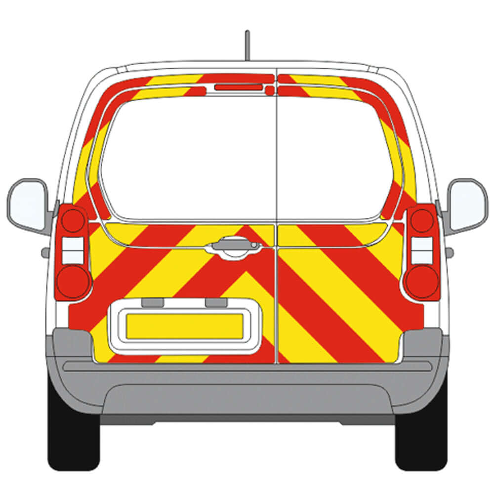 A PEUGEOT Partner Euro Style (2016 ) Chevron Kit in a  Flooded Prismatic material grade (No Windows)  from the Chevron Warehouse