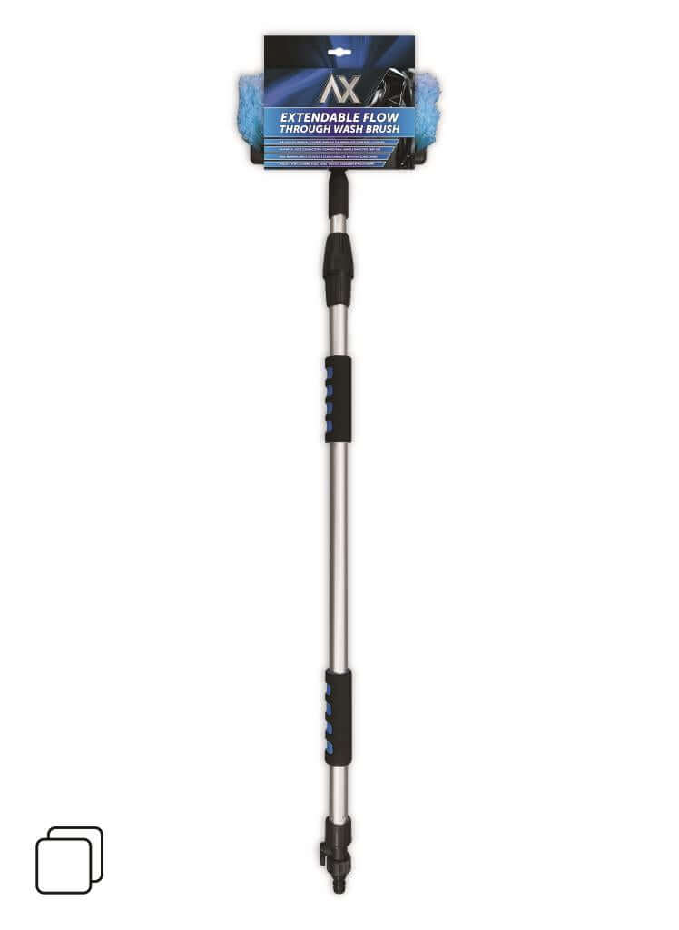 AX Extendable Flow Through Wash Brush – 1.8m with extendable handle for easy vehicle washing.