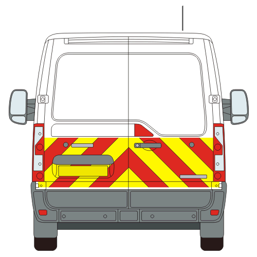 Vauxhall Movano Medium Roof Chevron Kit (2010 - 2021)