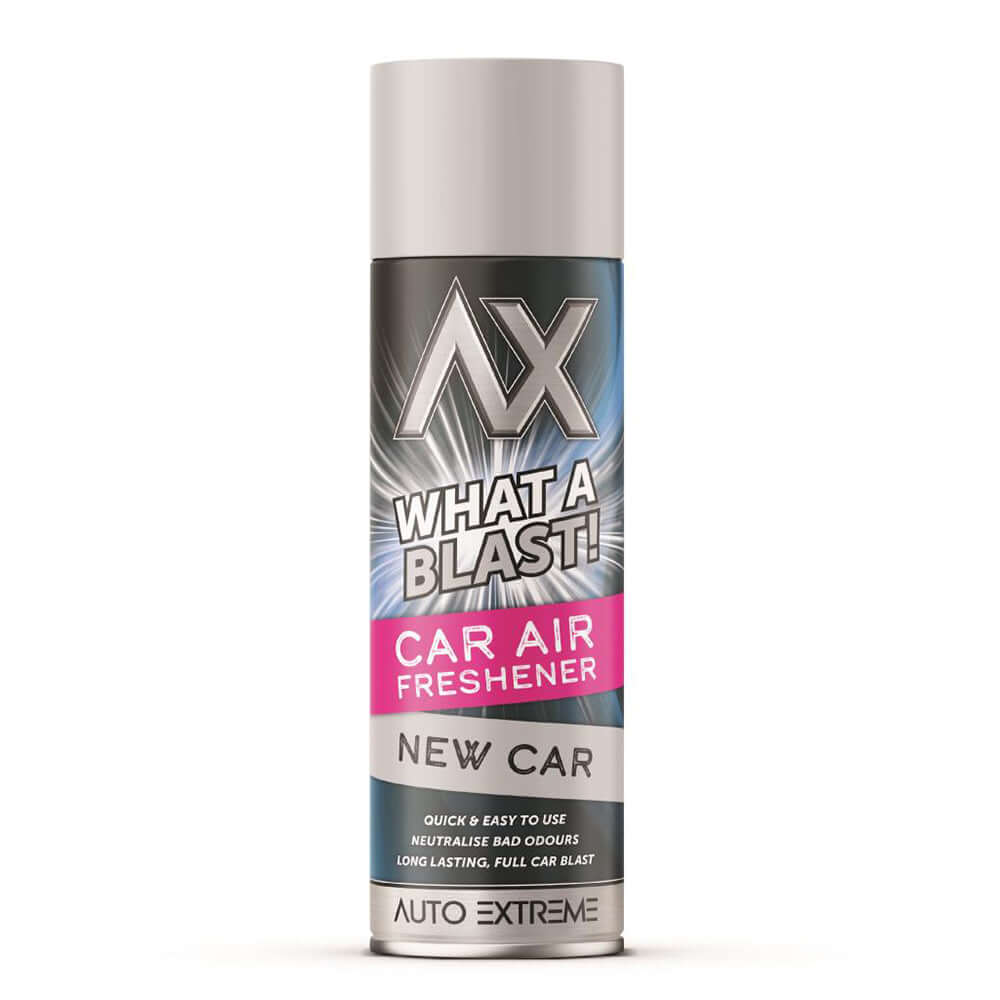 What a Blast Air Freshener – 500ml New Car, designed to eliminate odors and refresh vehicle interiors.