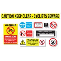 Commercial Vehicle H&S Sticker Pack