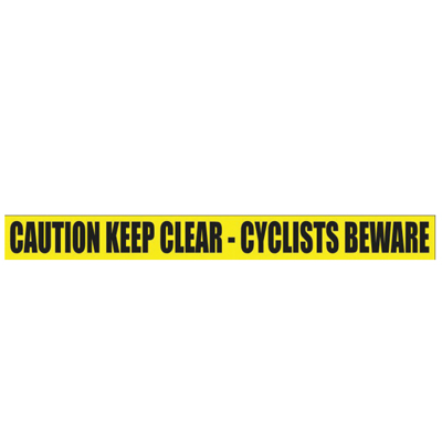 Cyclist Warning Side Rail Sign
