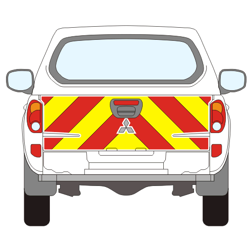 Mitsubishi L200 4x4 Pick-up Full Chevron Kit (2006 - 2016) 3M Diamond Grade