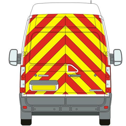 Renault Master Full Chevron Kit (2010 - 2021) (High roof H3) Flooded 3M Diamond Grade