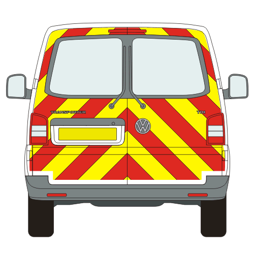 Volkswagen Transporter Full Chevron Kit with Window cut-outs (2003 - 2020) Flooded Engineering Grade