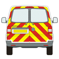 Volkswagen Transporter Full Chevron Kit with Window cut-outs (2003 - 2020) Flooded Engineering Grade