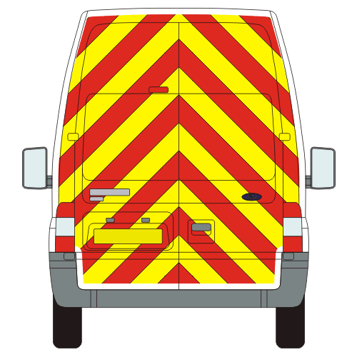 Ford Transit Full Chevron Kit ( 2006 - 2014) (High roof H3) Nikkalite Prismatic Grade