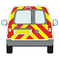 Volkswagen Caddy Full Chevron Kit with Window cut-outs (2010 - 2021) Nikkalite Prismatic Grade