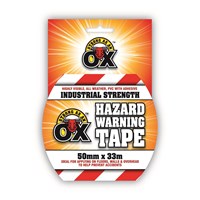 Hazard Warning Tape (Red And White)