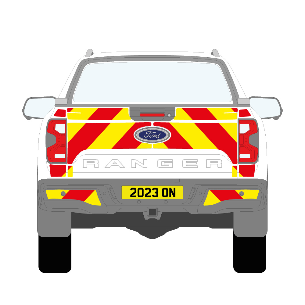 Ford Ranger Full Chevron Kit (2023 Onwards) Flooded 3M Diamond Grade