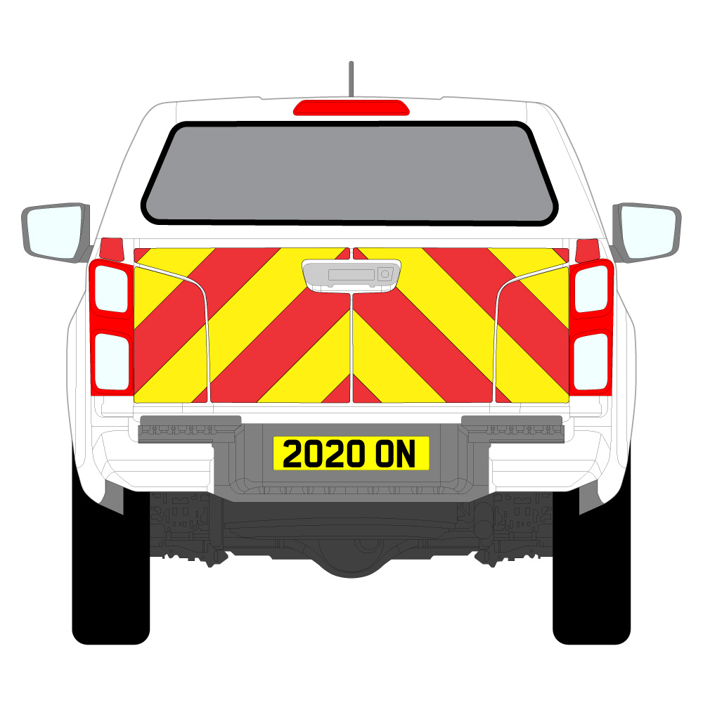 Isuzu D-Max 4x4 Pick-up Full Chevron Kit (2020 - Present) 3M Diamond Grade