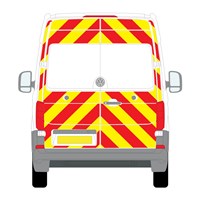 Volkswagen Crafter Full Chevron Kit with Window cut-outs (2017 - 2023) (High / Super High Roof) Flooded 3M Diamond Grade