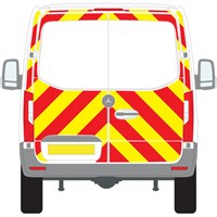 Mercedes-Benz Sprinter No Windows Chevron Kit Rear Wheel Drive (2018 - 2021) (Low Roof H3) Flooded 3M Diamond Grade