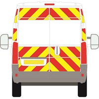 Fiat Ducato Full Chevron Kit with Window cut-outs (2015 - Present) (Medium roof H2) 3M Diamond Grade