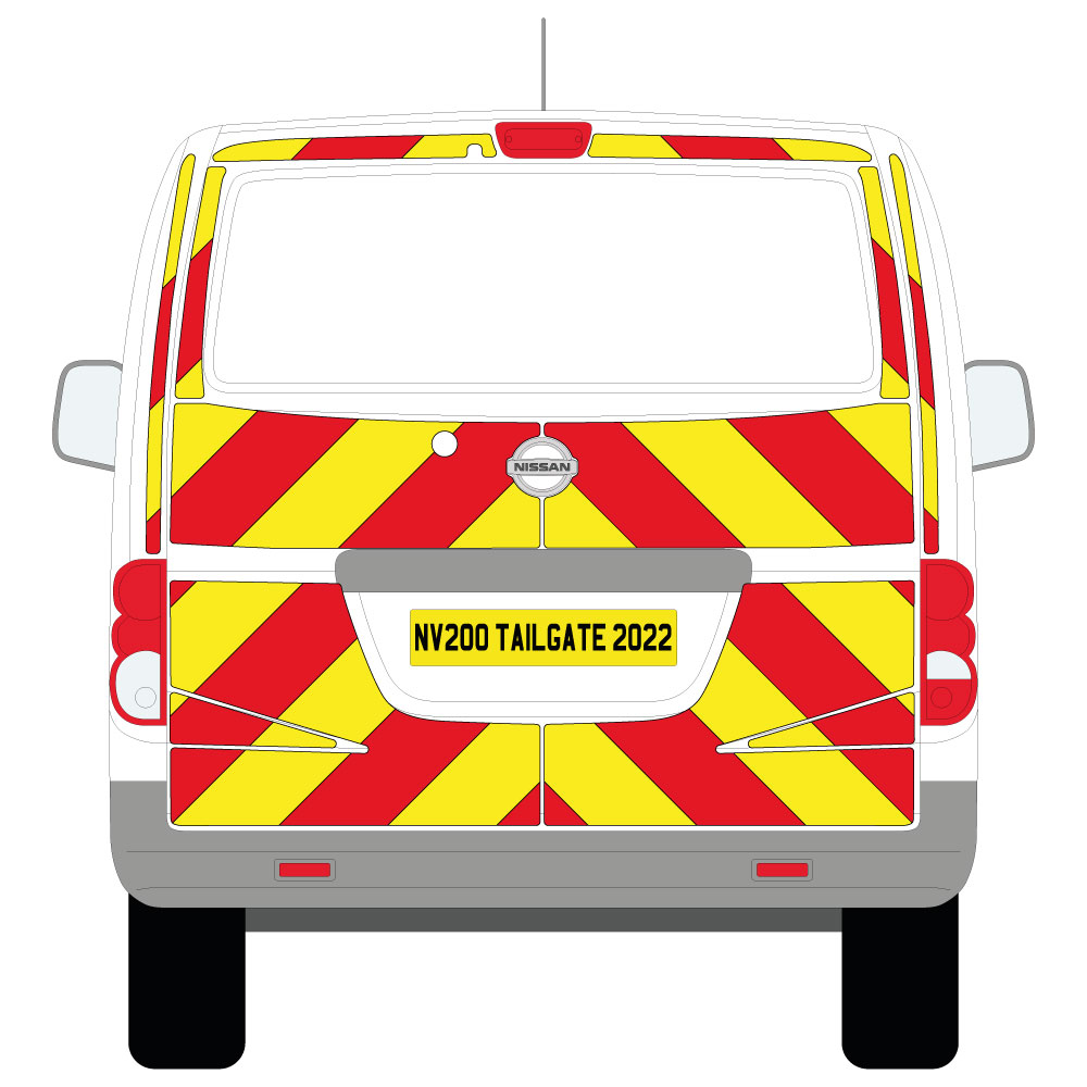 Nissan NV200 Electric No Windows Chevron Kit (2022 - Present) 3M Diamond Grade