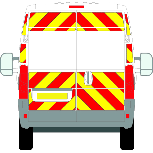 Fiat Ducato Full Chevron Kit with Window cut-outs (2015 - Present) (Medium roof H2) Engineering Grade