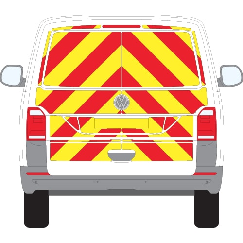 Volkswagen Transporter T6 Tailgate Full Chevron Kit (2016 - 2020) Engineering Grade