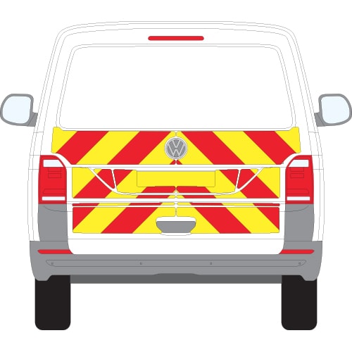 Volkswagen Transporter T6 Tailgate Half Chevron Kit (2016 - 2020) Engineering Grade