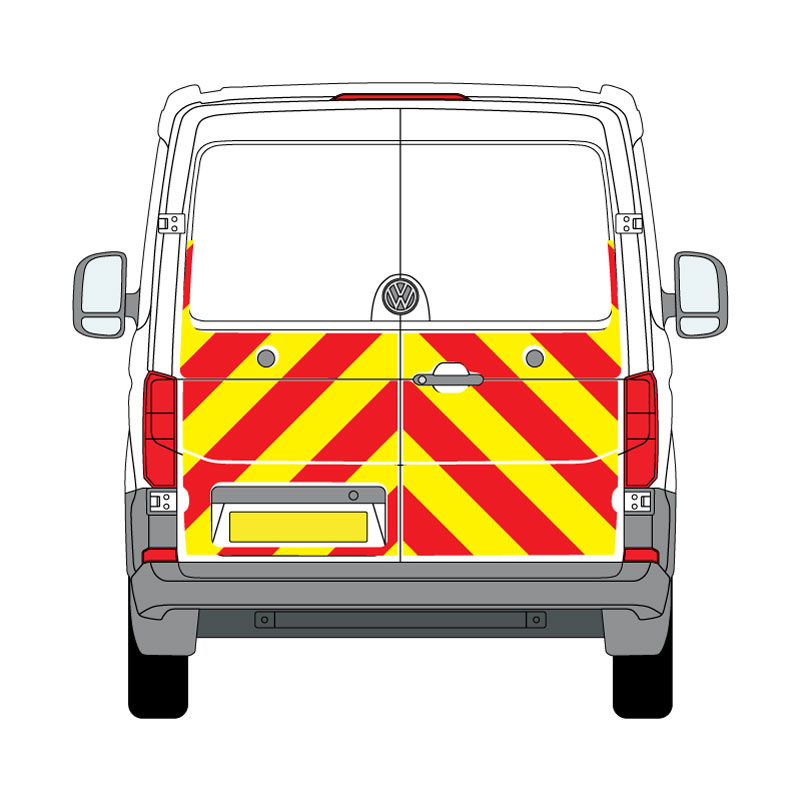 Volkswagen Crafter Half Chevron Kit (2017 - 2023) Flooded Nikkalite Prismatic Grade
