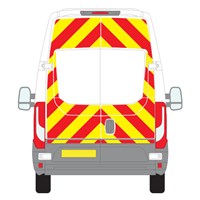 Iveco Daily Full Chevron Kit with Window cut-outs (2014 - 2021) (High roof) Flooded Nikkalite Prismatic Grade