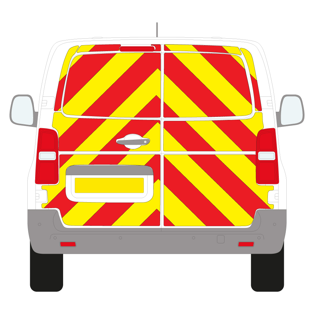 Vauxhall Vivaro Full Chevron Kit (2019 - Present) (Low roof H1) Nikkalite Prismatic Grade