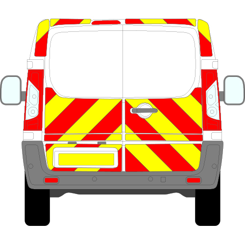 Fiat Scudo Full Chevron Kit with Window cut-outs (2007 - 2022) Flooded Nikkalite Prismatic Grade