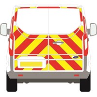 Ford Transit Custom Full Chevron Kit with Window cut-outs (2013 - 2023) Flooded Nikkalite Prismatic Grade