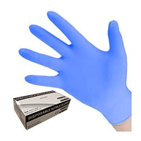 Blue Nitrile Gloves Medium - 100