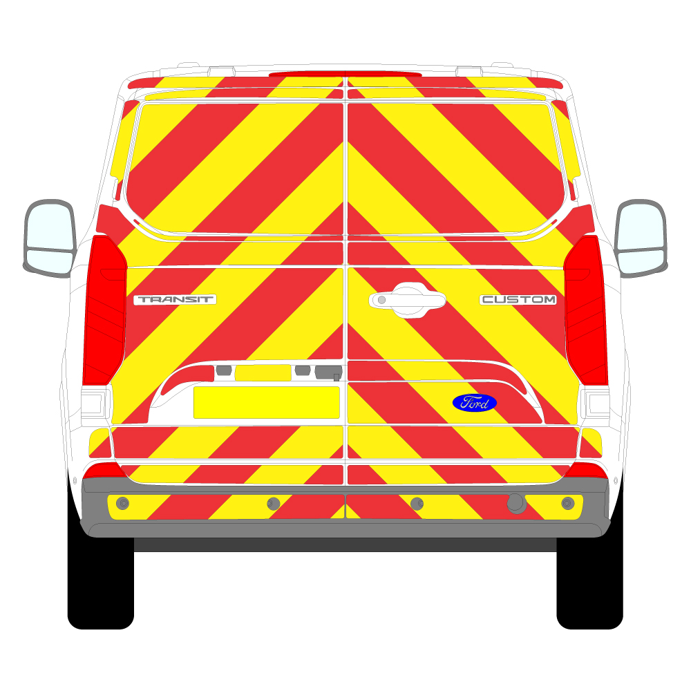 Ford Transit Custom Full Chevron Kit (2023 - 2024) Prismatic Grade Flooded