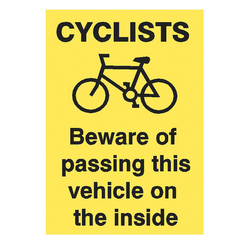 Cyclist Information Sign - 210mm X 297mm