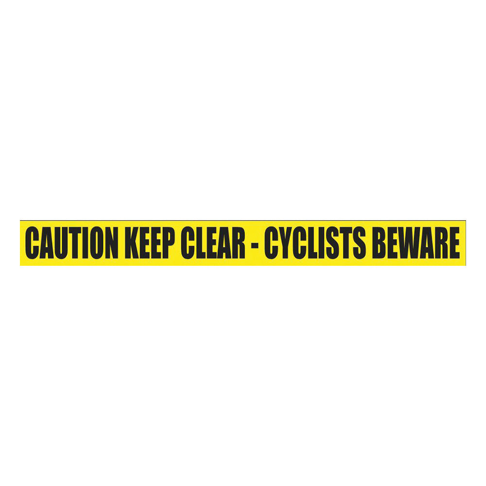 Cyclist Warning Side Rail Sign - 1200mm X 100mm