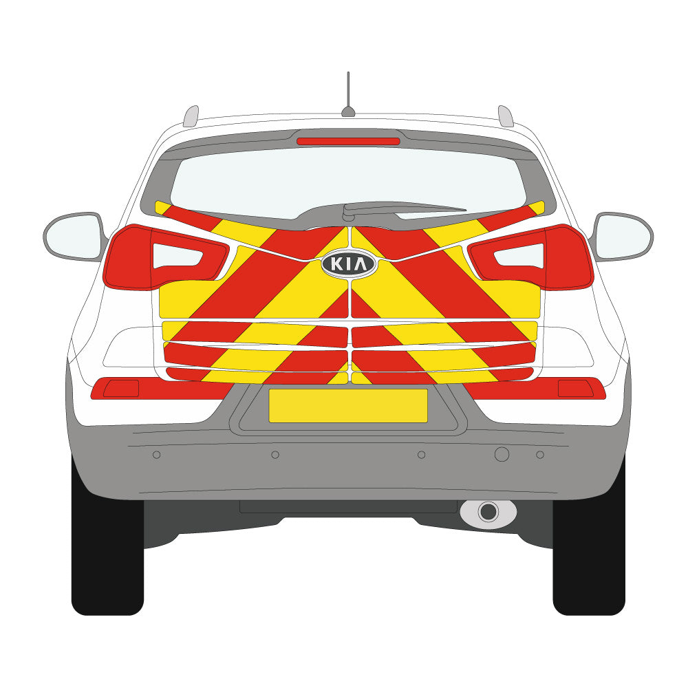 A KIA Sportage (2010 ) Chevron Kit in a  Flooded Diamond material grade (Full Kit)  from the Chevron Warehouse