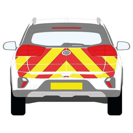 A KIA Niro (2019 ) Chevron Kit in a  Flooded Diamond material grade (Full Kit)  from the Chevron Warehouse
