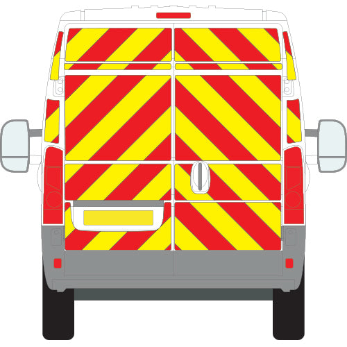 Fiat Ducato Medium Roof (2006 - 2015) Chapter 8 chevron kit in flooded Engineering grade, full kit - The Chevron Warehouse
