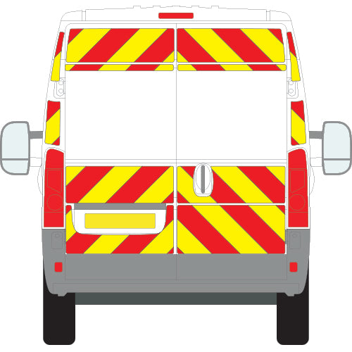 Fiat Ducato Medium Roof (2006 - 2015) Chapter 8 chevron kit in flooded Engineering grade, no-windows kit - The Chevron Warehouse
