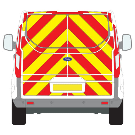 A FORD Transit Custom Tailgate (2013 ) Chevron Kit in a  Flooded Engineering material grade (Full Kit)  from the Chevron Warehouse