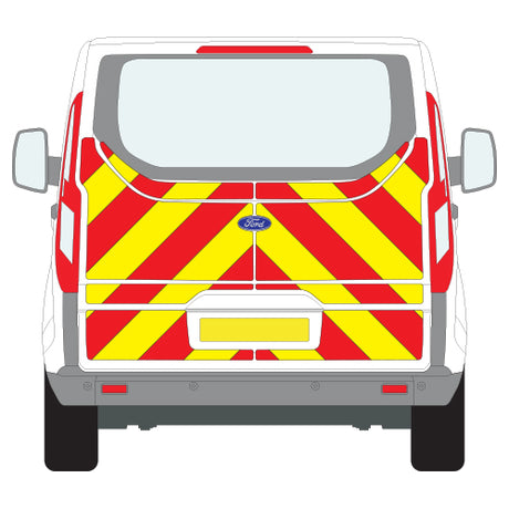 A FORD Transit Custom Tailgate (2013 ) Chevron Kit in a  Flooded Engineering material grade (Half Kit)  from the Chevron Warehouse
