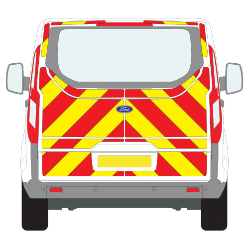 A FORD Transit Custom Tailgate (2013 ) Chevron Kit in a  Flooded Engineering material grade (No Windows)  from the Chevron Warehouse
