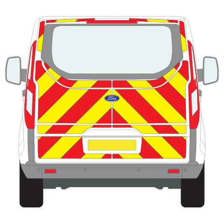 A FORD Transit Custom Tailgate (2013 ) Chevron Kit in a  Flooded Engineering material grade (No Windows)  from the Chevron Warehouse