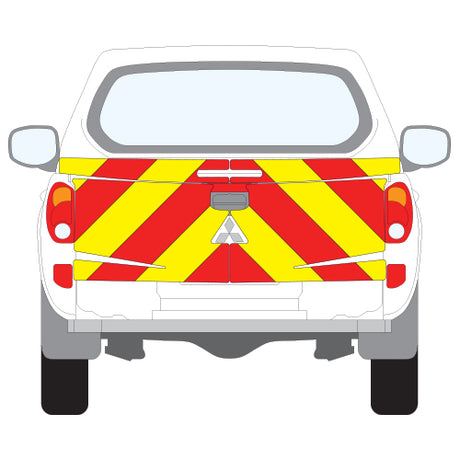 A MITSUBISHI L200 (2016 ) Chevron Kit in a  Flooded Prismatic material grade (Full Kit)  from the Chevron Warehouse
