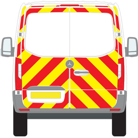 A MERCEDES Sprinter Front Wheel Drive (2018 ) Chevron Kit in a  Flooded Prismatic material grade (No Windows)  from the Chevron Warehouse