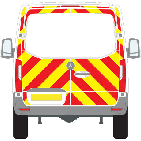 A MERCEDES Sprinter Rear Wheel Drive (2018 ) Chevron Kit in a  Flooded Prismatic material grade (No Windows)  from the Chevron Warehouse