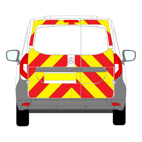 A MERCEDES Citan (2023 ) Chevron Kit in a  Flooded Prismatic material grade (No Windows)  from the Chevron Warehouse