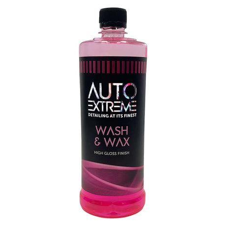 Valeting Bundle Promotion showcasing Auto Extreme Wash & Wax bottle for high gloss finish.