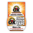 SAAO Crystal Clear Repair Tape – 48mm x 5m for durable, discreet repairs on various surfaces.